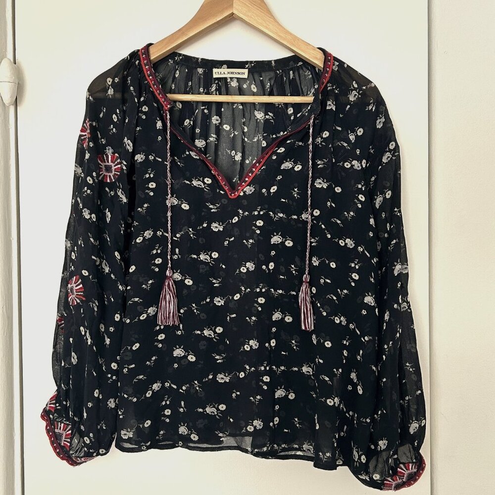 ULLA JOHNSON TASSEL BLOUSE